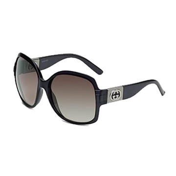 Noir Gucci Lunettes De Soleil Moyennes Cadre Carré